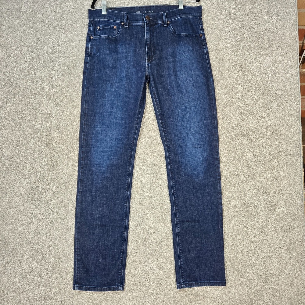 Mott & Bow Jeans Mens 35x32 Slim fit dark wash Cotton Stretch